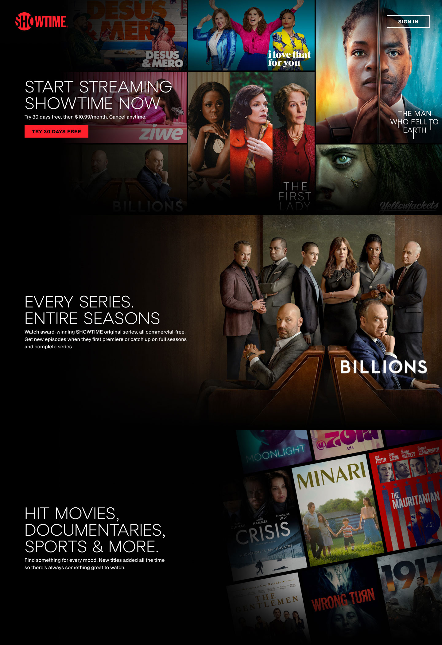 Showtime Paywall